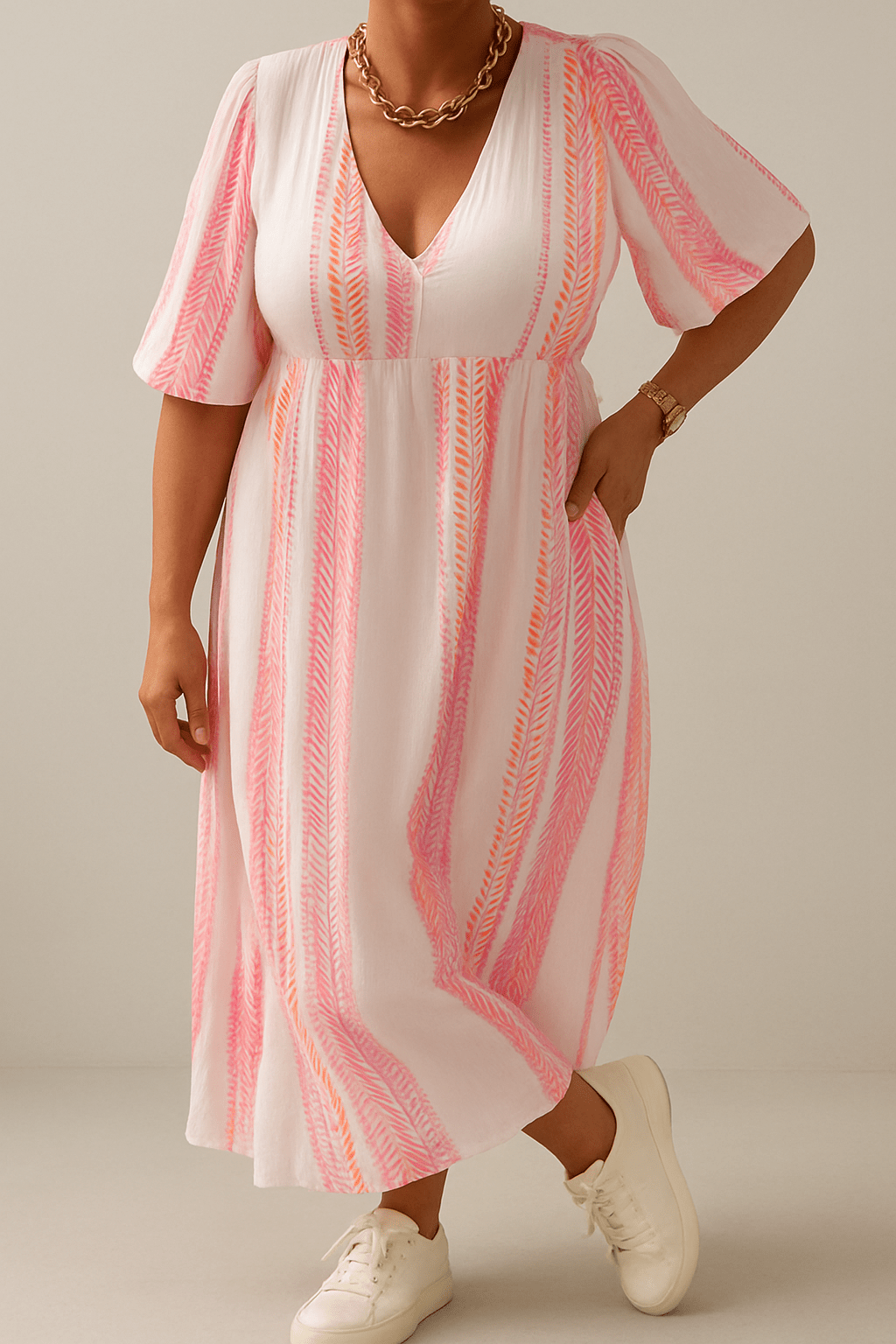 Witkaé™ | Lekka Letnia Sukienka z Lnu